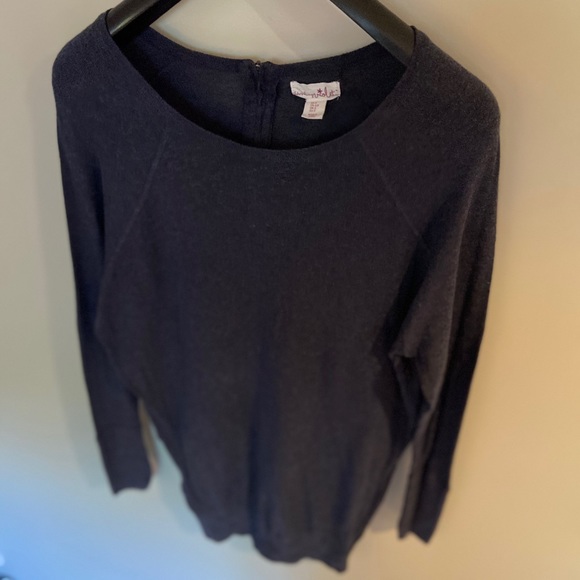 Navy Blue Sweater Dress - Picture 3 of 7